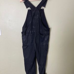 BDG Ryder Boyfriend Overall - Coated Black